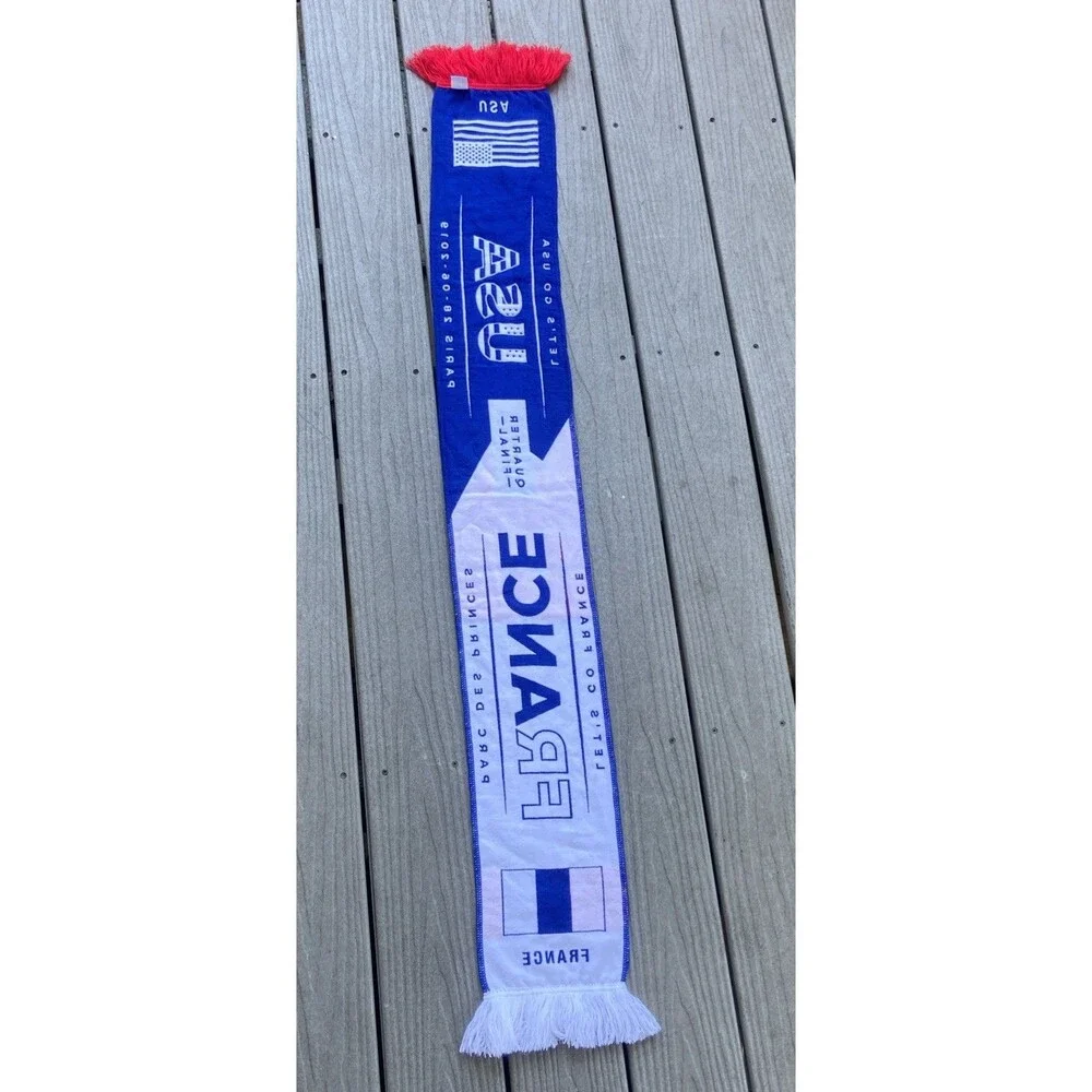2019 Women’s World Cup Soccer USA France Quarter Final Match Scarf Paris 6/28/19
